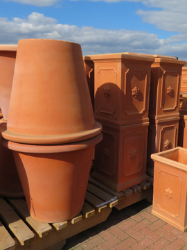 Italian handmade terracotta pots - restocked