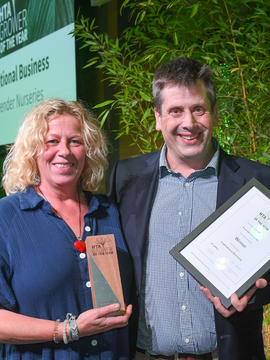 Winners of 'Inspirational Business' category at the HTA Grower of the Year Awards