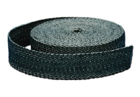 Black & White Jute Webbing